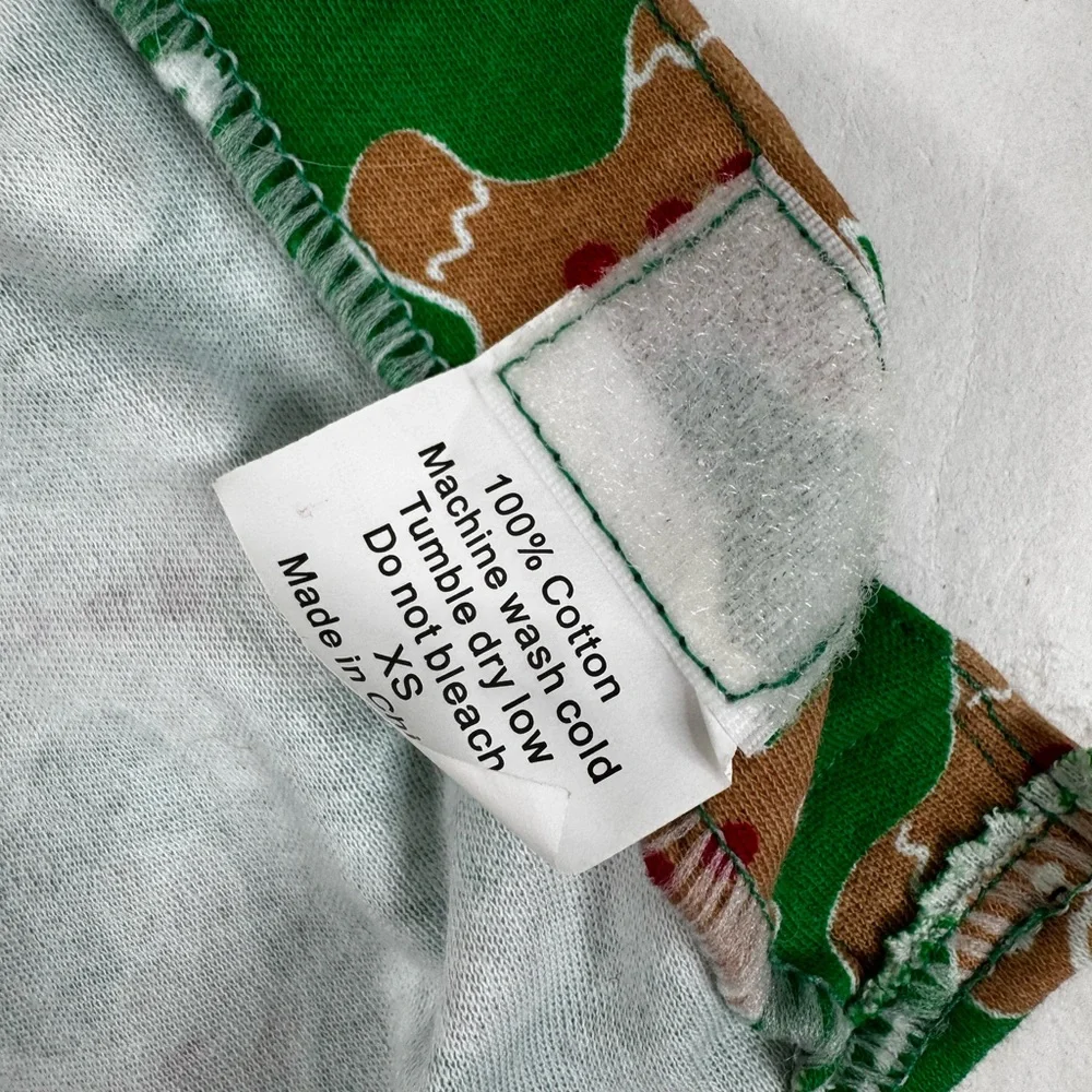 Oh Snap! Green Gingerbread Dog Christmas Outfit